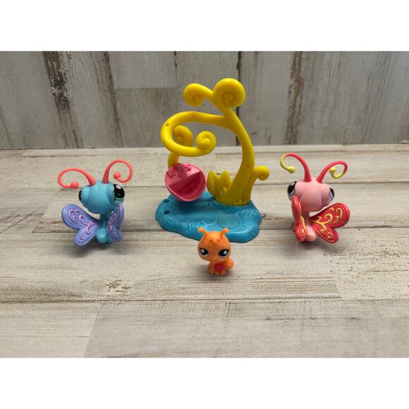Littlest Pet Shop Vintage LPS Butterfly Lot EUC - Picture 2 of 2